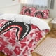 thumbnail image 1 of Red Bape Shake Camo Comforter Set Soft 3 Pcs Twin Bedding Sets Thicken for All Season, 1 of 5