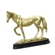 thumbnail image 5 of Colección De Esculturas De Caballos, Adorno De Resina Para Mesa De Oficina, Estantería, Color Dorado, 5 of 5