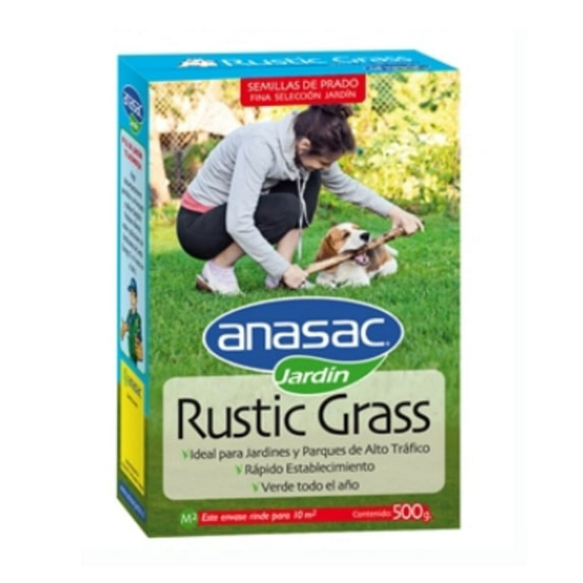 Semillas Pasto Mezcla Rustic Grass 500 Gr - Anasac