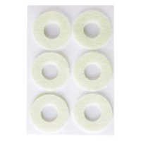 Ioensy - 6 Uds. Cojines De Fieltro Para Callos De Pies, Fáciles De Ajustar, Agradables A La Piel, Cómodos, Redondos