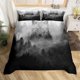thumbnail image 1 of Christm-as Trees D-u-t Co-ve-r Queen Size Sa-nta Claus- and Snowman Comfort-er Cover with 2 Pillow-case for Te-ens Adults Kids S-tarry Sky Be-dding Set Snow Sc-ene Brea-thable 3 Pieces D-ecorative, 1 of 5
