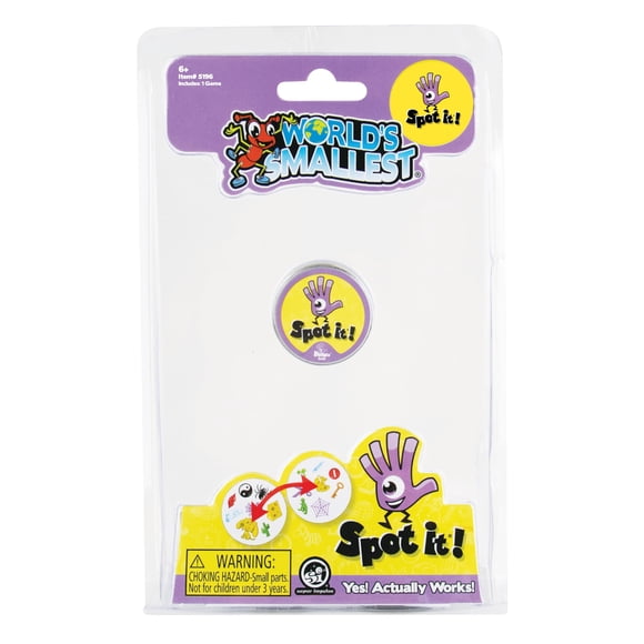 Juego de cartas Small Spot It del mundo para niños mayores de 6 años