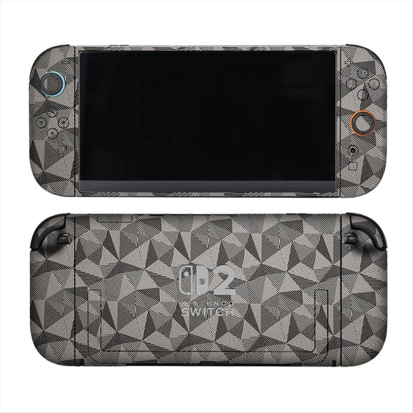 Juego de calcomanías para Nintendo Switch 2 y Joy-Cons: antiarañazos, sin burbujas, sin residuos, material adhesivo de primera calidad; película protectora de cobertura total para consola y mandos