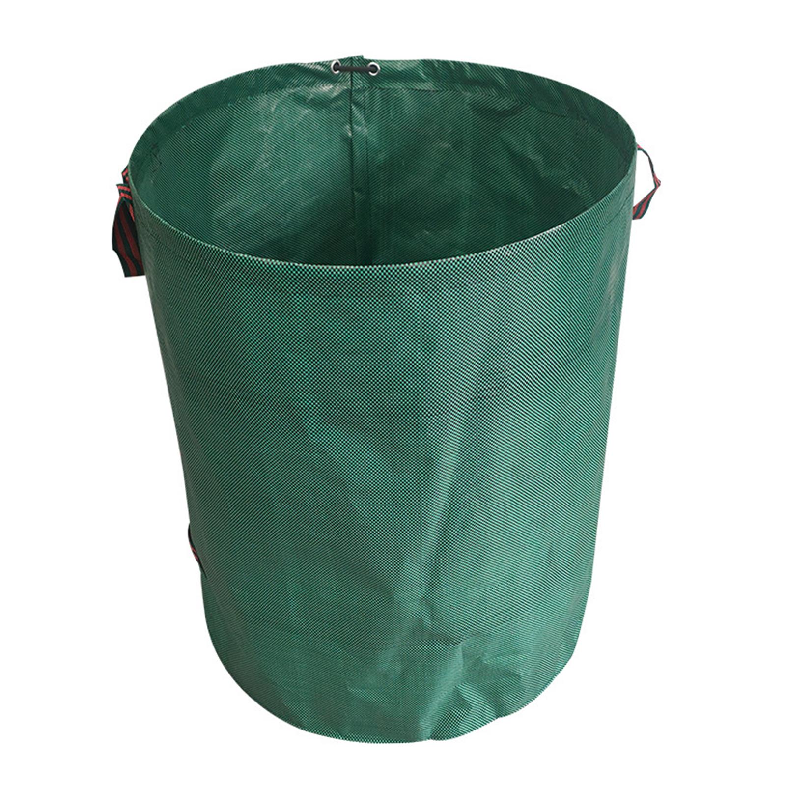 Ioensy - Bolsa Reutilizable Para Hojas De Jardín Con Asas, Bolsa Para Recortes De Hierba, Bolsa De Jardinería, Verde, 500L
