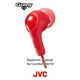thumbnail image 3 of Auriculares intraaurales JVC Gumy HAFX7R rojos con almohadillas de silicona, 3 of 3