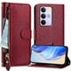 thumbnail image 4 of FOXDOCK Funda Tipo Cartera para Xiaomi Poco X8 Pro Cuero PU con Cremallera y Correa de Muñeca, Ranuras para Tarjetas, Soporte Plegable, Cierre Magnético, 4 of 5