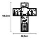 thumbnail image 2 of Cuadro Decorativo Cruz Pesebre Mdf Negro, 2 of 3