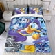 thumbnail image 4 of Pato Donald Presenta Conjunto de sábanas temático, trío de piezas, cómodo y amigable con la piel, diseño único, regalo de decoración para el hogar para familiares, amigos y fans,173cm *218cm, 4 of 6