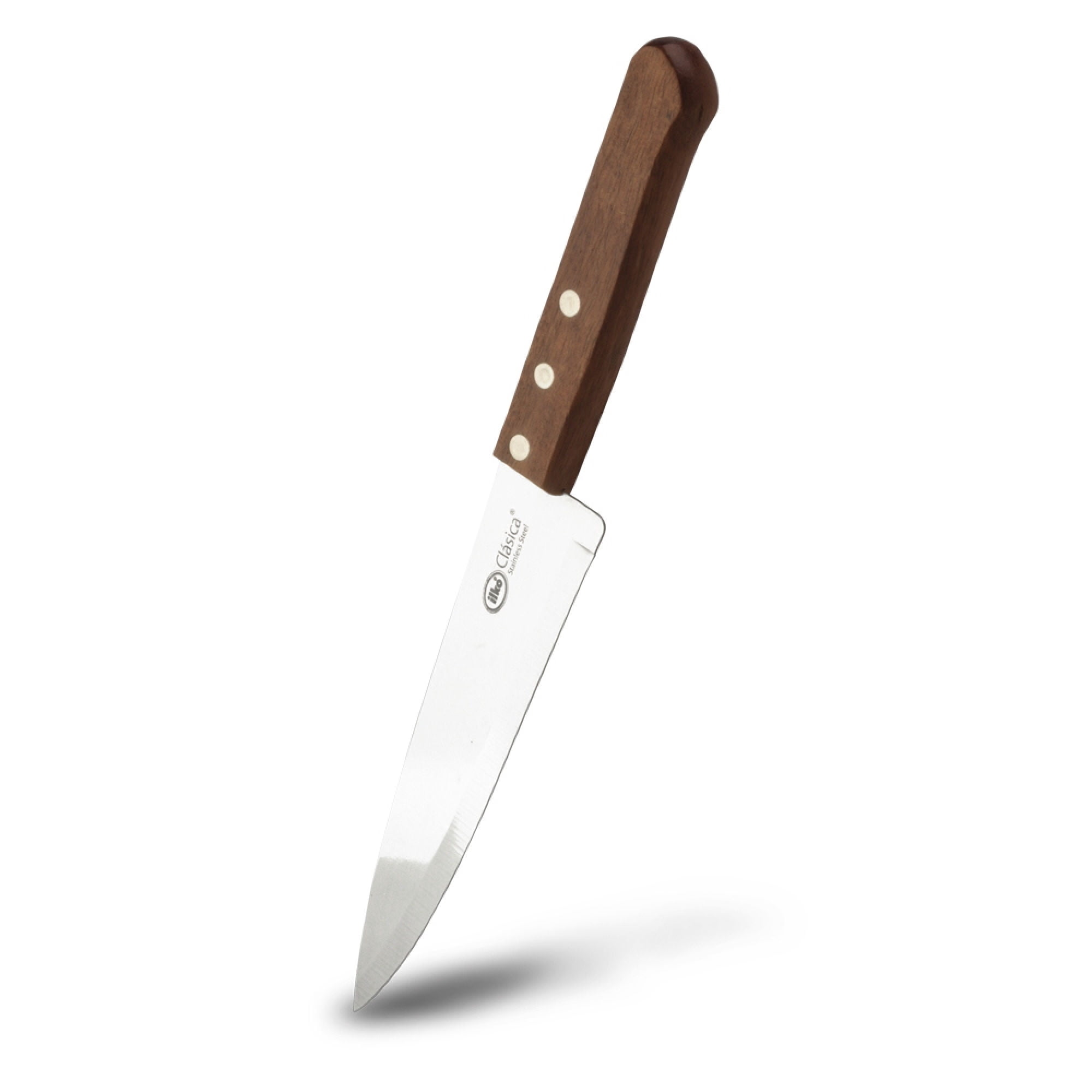 Cuchillo Cocinero 18 Cm Acero Inoxidable - Madera Café