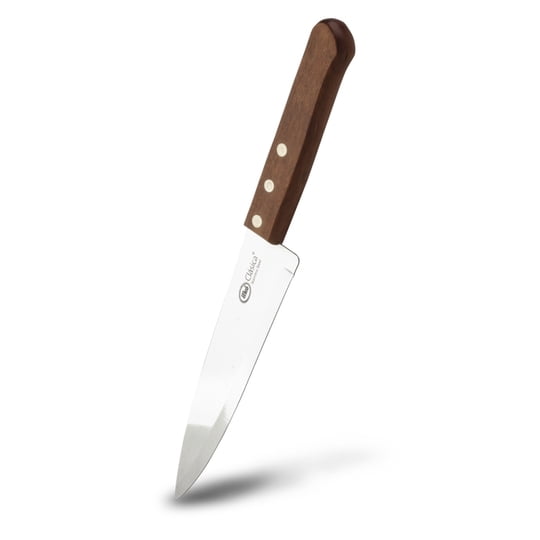 Cuchillo Cocinero 18 Cm Acero Inoxidable - Madera Café 1 Un Ilko