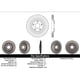 thumbnail image 3 of Disco Freno para auto Volkswagen Routan 2009-2014 Delantero, 3 of 5