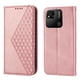 thumbnail image 1 of Funda Flip FOXDOCK para Xiaomi Redmi 10A , Estilo Billetera con Diseño Rombo, Correa de Mano y Soporte, Uso Diario, 1 of 6