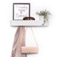 thumbnail image 1 of Perchero de pared xympo Modern con estante de acero blanco, 1 of 8