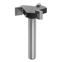 Magideal - Broca De Enrutador De Aplanamiento De De Carburo, Cuchillas Fijas, Vástago De 1/4 Pulgadas, 6Mm, Forma De 3 T, Broca De Enrutador De Ranura Para Vástago De 6 Mm