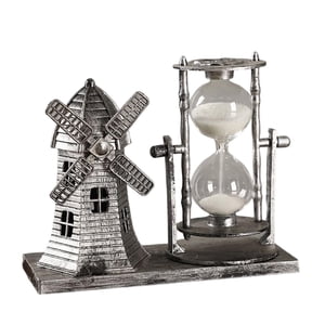 Bothyi - Reloj De Arena Ligero Temporizador Centro De Mesa Creativo Para Decoraciones Argent