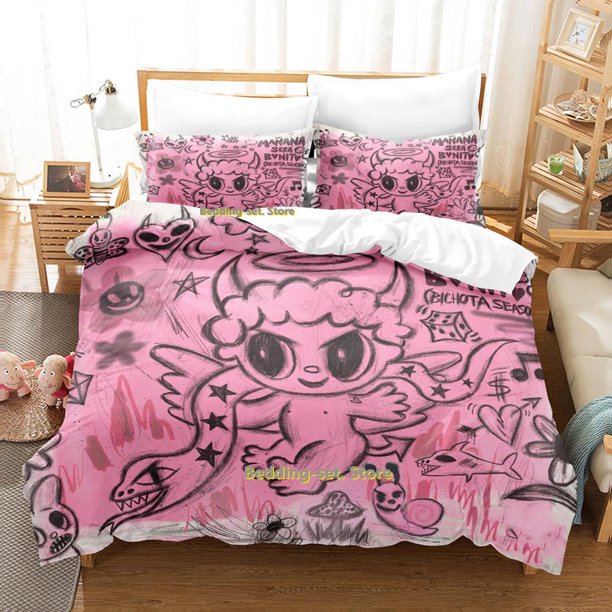 Karol G New Album Cover manana sera bonito bichota Bedding Set Cartoon three-piece set Teenager Bedroom Duvetcover SetsBed Sheets