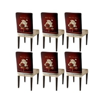 Teng Fei - Set De 6 Fundas De Respaldo De Sillas De Navidad N25