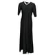 thumbnail image 1 of Vestido Attitudes de Renee Como Jersey Illusion Waist Black S, 1 of 5