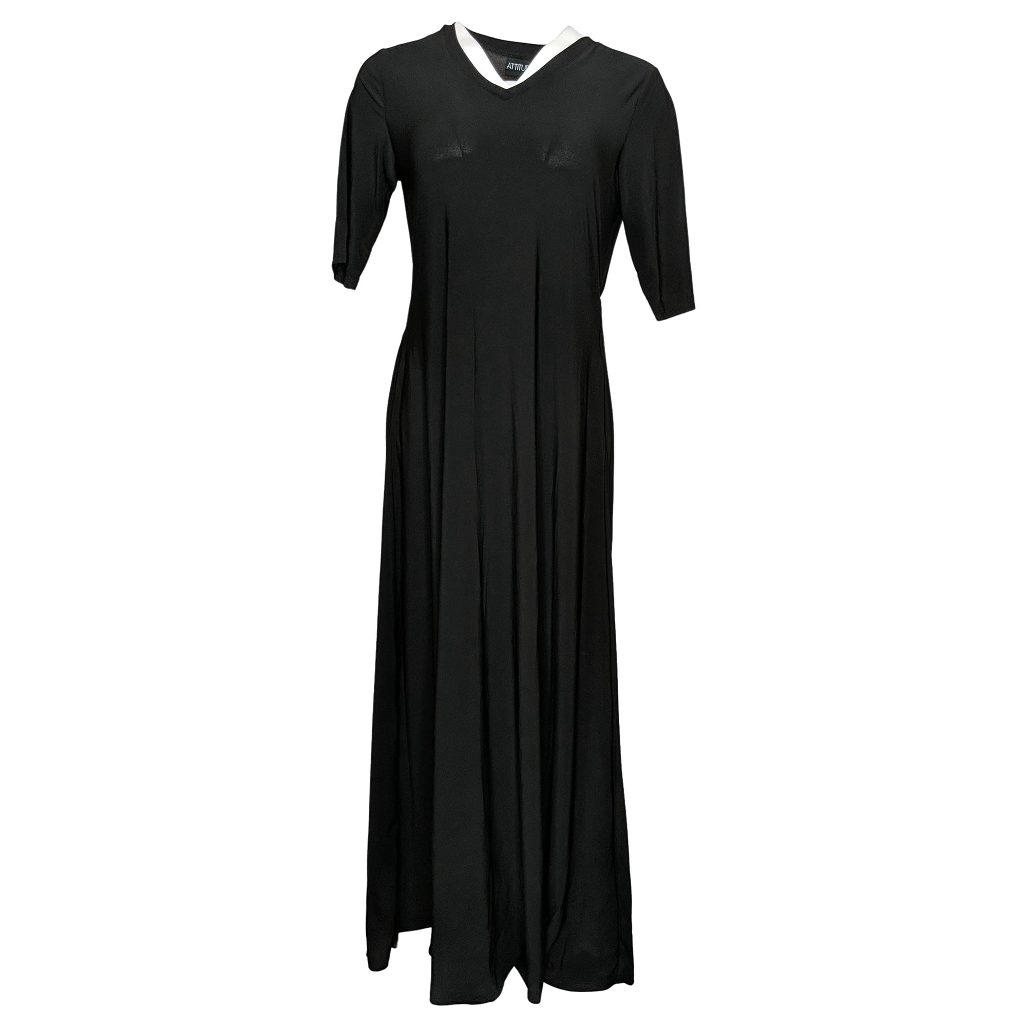 Attitudes By Renee - Vestido Attitudes De Renee Como Jersey Illusion Waist Black S