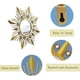 thumbnail image 2 of Espejo Manortang Champagne Gold de pared redondo de 9 cm, paquete de 3, 2 of 8