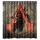 thumbnail image 1 of Cortina de ducha Assassin's Creed, juego de cortina de baño con ganchos, tamaño 66 x 72 pulgadas, 1 of 3