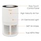 thumbnail image 2 of Purificador de aire Crane EE-5068 True HEPA, cobertura de 300 ml, 2 of 6