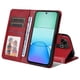 thumbnail image 2 of Funda Billetera para Xiaomi Redmi Note 13R 5G con Porta Tarjetas y Soporte Ajustable Rojo, 2 of 5
