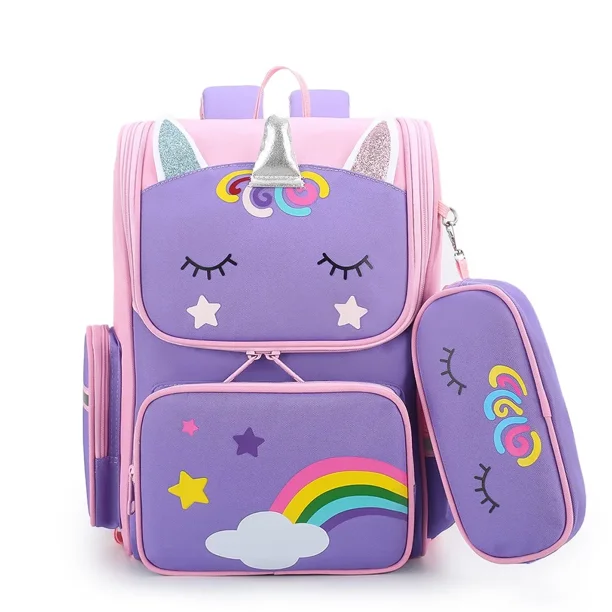 Children's trolley schoolbag cute cartoon girl schoolbag primary school student backpack primary school student backpack