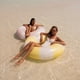 thumbnail image 5 of Flotador inflable para piscina FUNBOY Giant, vintage, amarillo, 48 pulgadas, 5 of 5