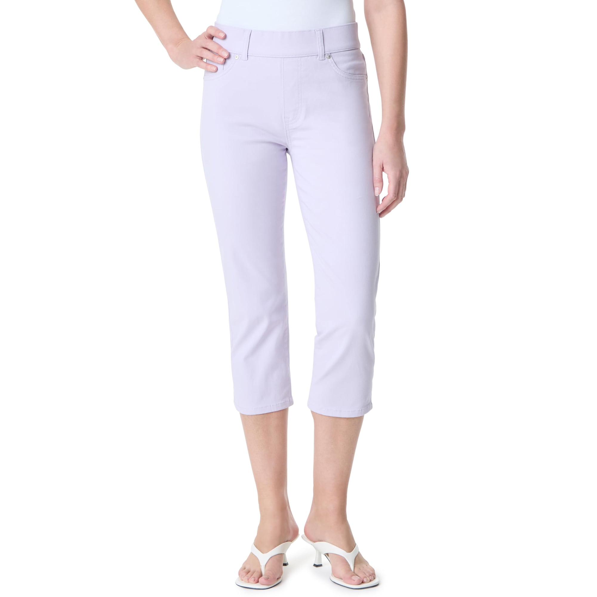 Pantalones Capri Gloria Vanderbilt Para Mujer Con Efecto Moldeador Y Tiro Alto