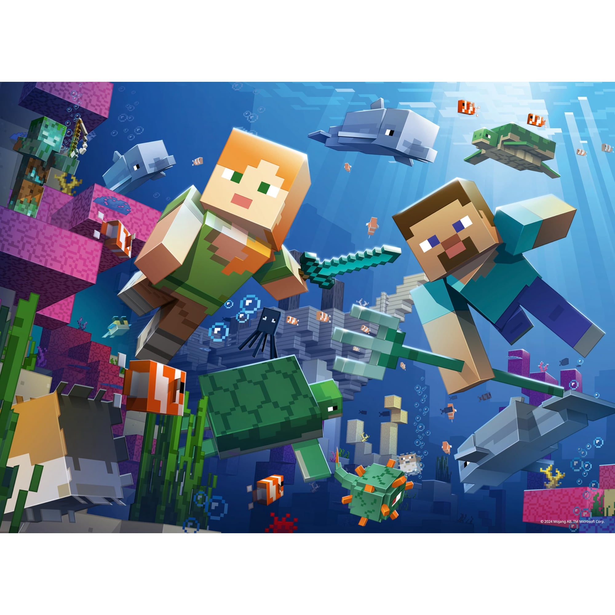 Rompecabezas Ravensburger Minecraft De 200 Piezas