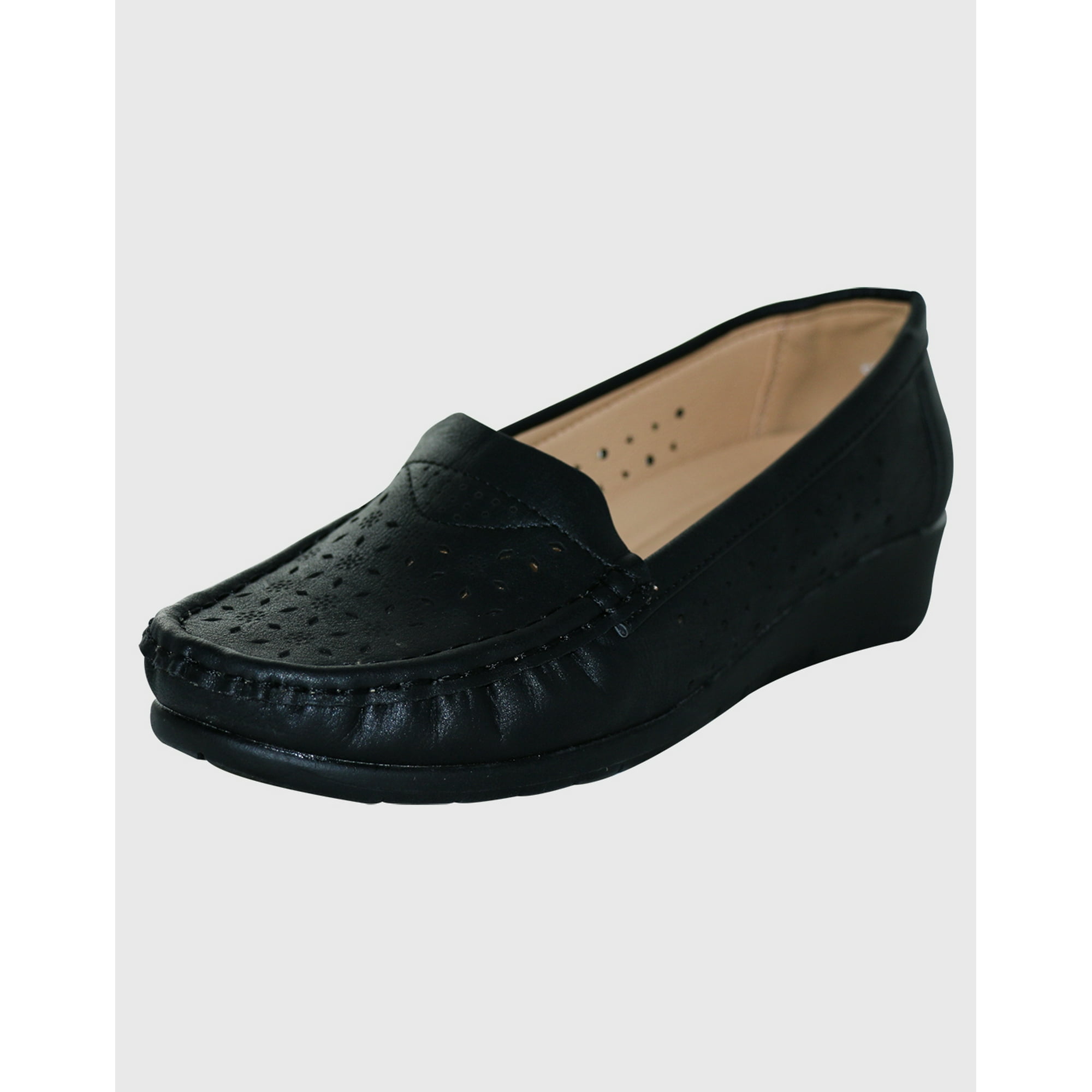Danicolle Calzado - Mocasin Taco Diseño Negro Danicolle