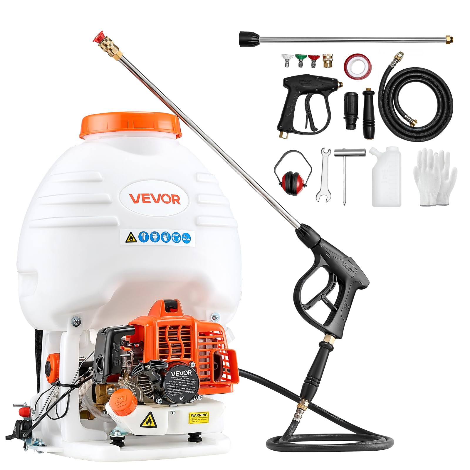 Pulverizador De Mochila A Gasolina Vevor 26,5 Cc, 0,9 Hp, 19 L