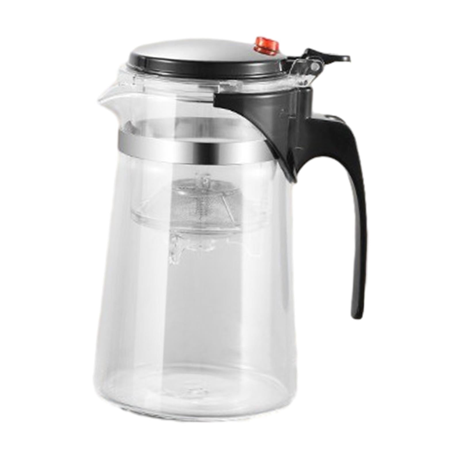 Bothyi - Tetera De Vidrio Con Colador Extraíble, Tetera Transparente Para Té De Hojas Sueltas Caseras, 900ml