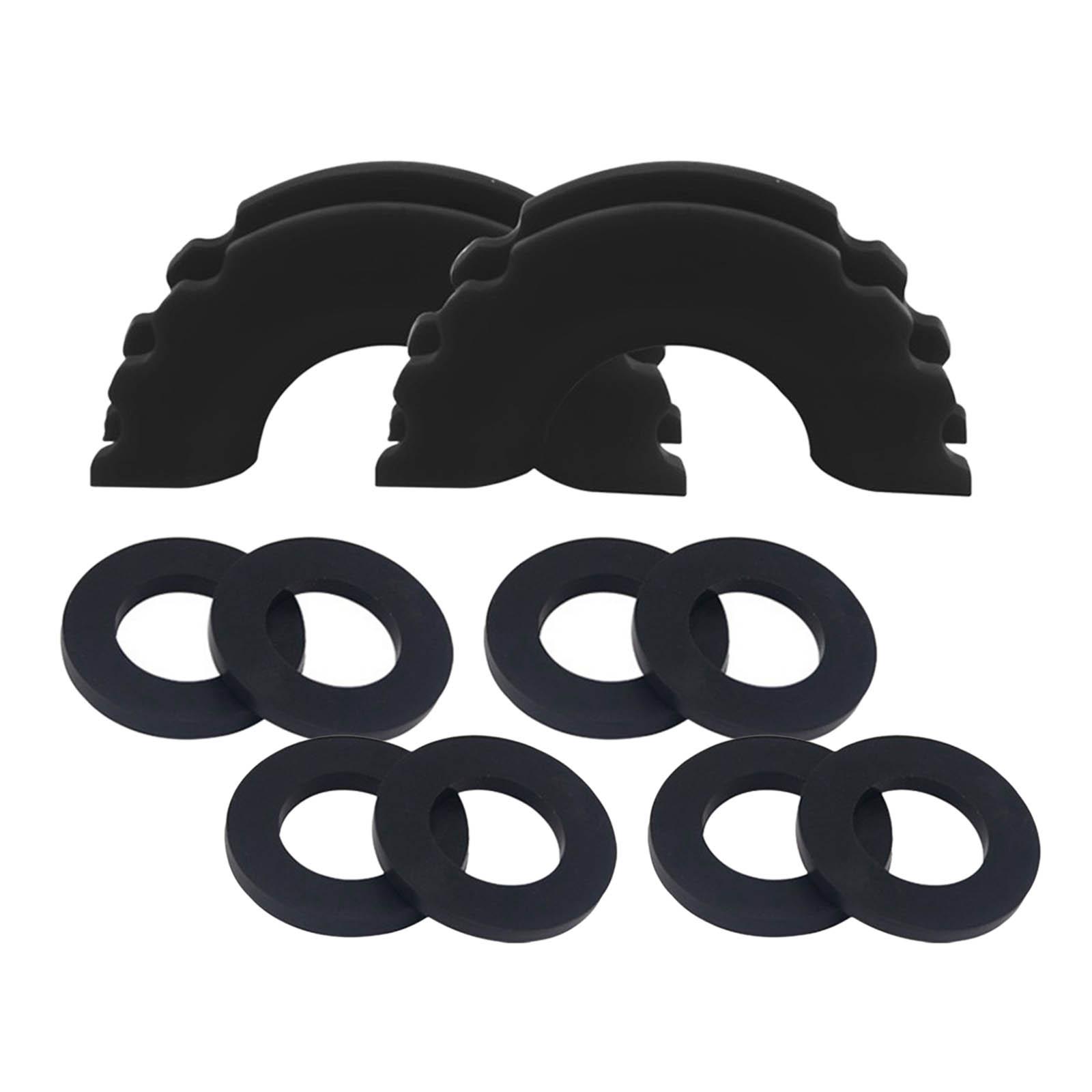 Ioensy - Aislador De Grillete De Anillo En D, Fácil Instalación, 3/4 De Pulgada Para Piezas De Repuesto De Automóviles, Negro