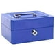 thumbnail image 1 of Caja Fuerte Metálica Dinero + Llave Seguridad 15x12cm Azul, 1 of 3