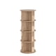 thumbnail image 4 of Estantería Heehee de madera giratoria de 360 grados, 4 niveles, madera de pino, 4 of 9
