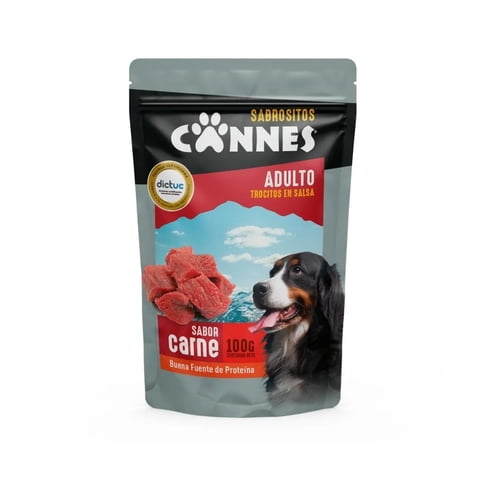 Sachet Sabrositos Cannes Adulto Carne 24 Un.