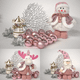 thumbnail image 4 of 3 Monos Patas Larga Pascuero Reno Mono Nieve Muñecos Navidad, 4 of 5