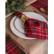 thumbnail image 3 of Mantel redondo DII Holiday Dining Tartán Holly Plaid de 70 pulgadas, 3 of 5