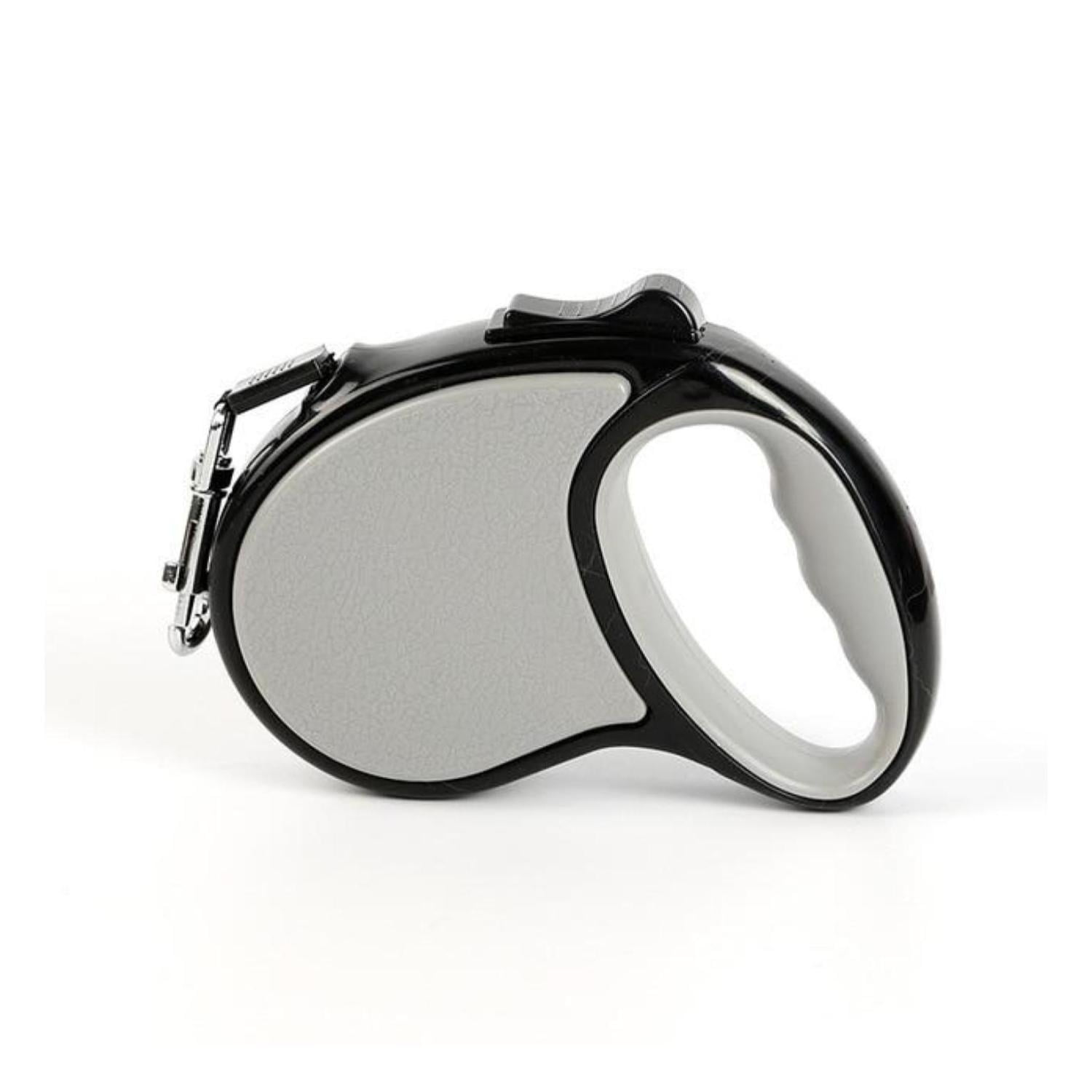 Total E-commerce - Cuerda Retractil 5m Flexible Paseo De Perro Cachorro Gris