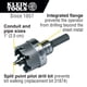 thumbnail image 2 of Cortador de agujeros Klein Tools 31860 de carburo de 35 mm de alta resistencia, 2 of 8