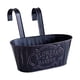 thumbnail image 1 of Maceta Colgante Rústica De Hierro Para Barandilla De Patio, Apartamento O Casa De Campo, Color Negro., 1 of 5