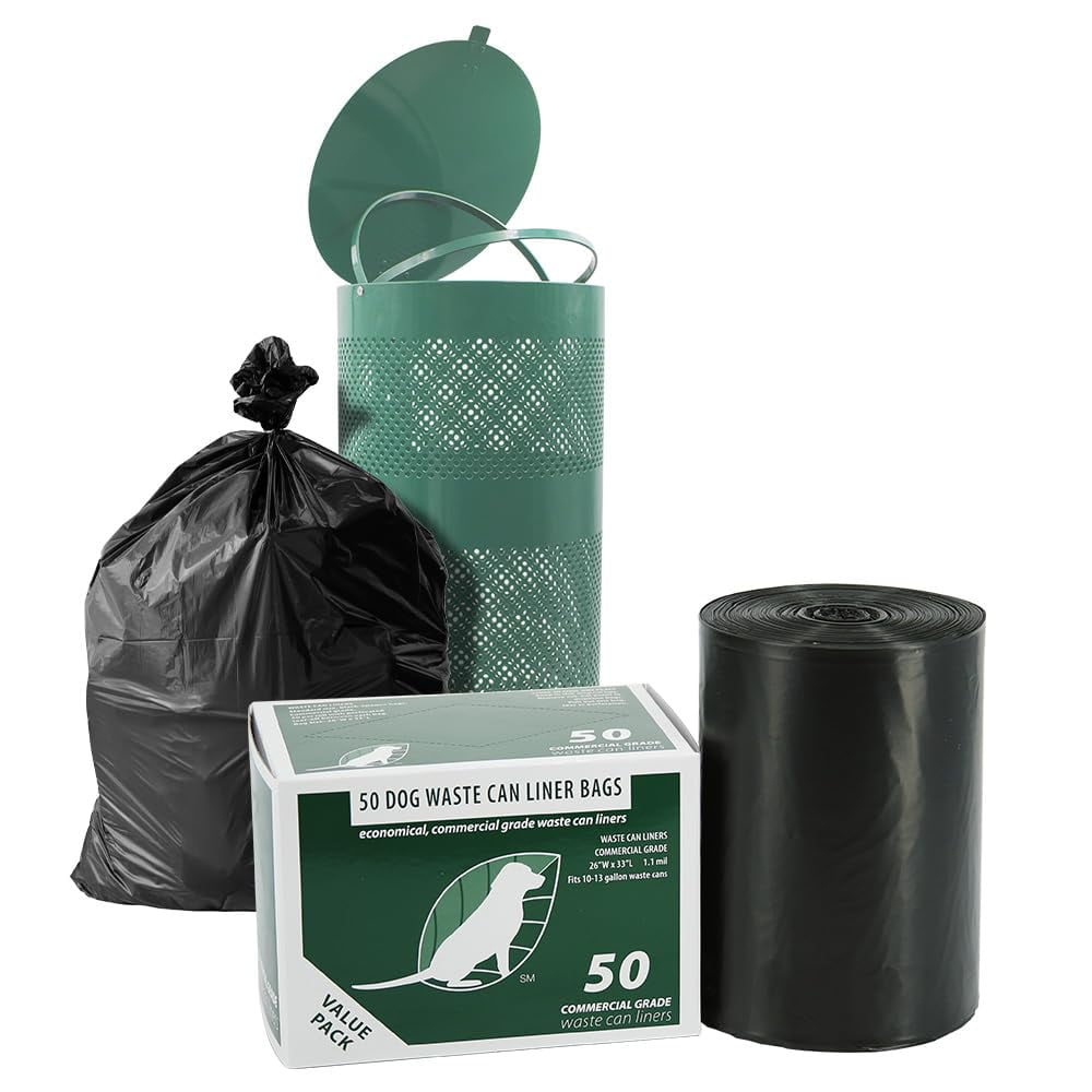 Forros Para Latas De Basura Para Perros Zero Waste Usa, 50 Bolsas De 10 A 13 Galones