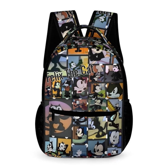 Félix el Gato Estético Mochila Escolar para Niños y Niñas, Mochila Infantil de Alta Calidad Ligera, Grande y Duradera 43x15x32cm