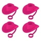 thumbnail image 3 of Lindos Casquillos De Paja Cubre Accesorios De Taza Regalos De Fiesta Cubierta De Puntas De Paja De Silicona 4 Piezas Rosa, 3 of 3