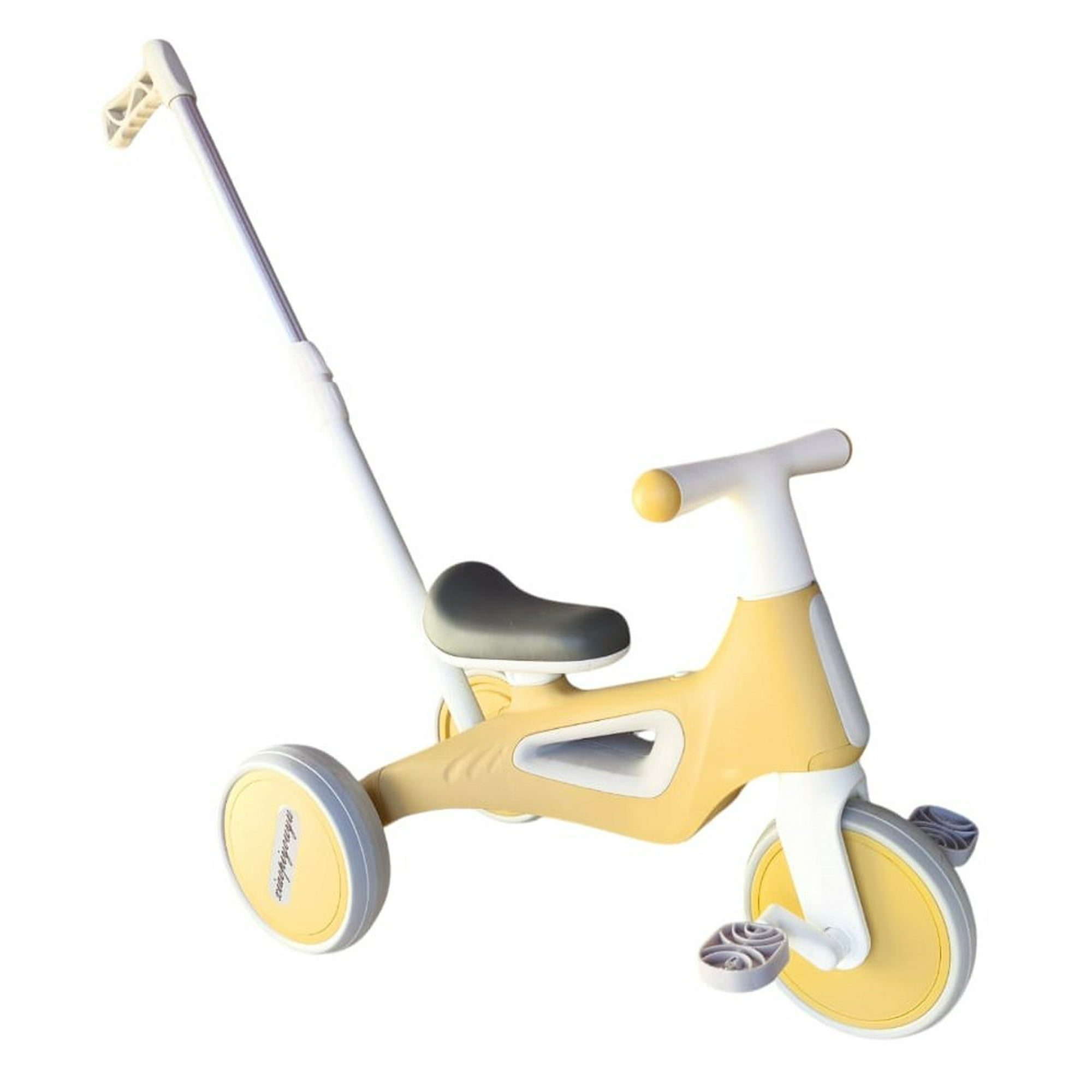 Vipnetwork - Triciclo Infantil Multifuncional 5 En 1 Con Pedales Amarillo