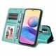 thumbnail image 2 of Funda tipo cartera FOXDOCK para Xiaomi Redmi Note 10 5G , diseño girasol en relieve, cuero PU, cierre magnético, soporte y tarjetero, 2 of 5