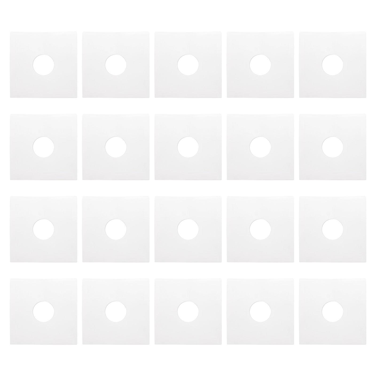 Bothyi - 20Pcs Registro De Vinilo Mangas Internas White Kraft Paper Registro Reutilizable Protector De 12 Pulgadas Cuadradas