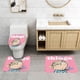 thumbnail image 2 of Charlie y Lola Juego de 3 alfombras de baño de coral fleece: tapete de baño + alfombra de inodoro en forma de U + funda de tapa de inodoro en forma de O, 2 of 6